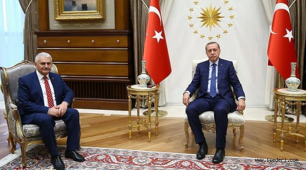 Cumhurbaşkanı Erdoğan Başbakan Yıldırım'ı kabul etti